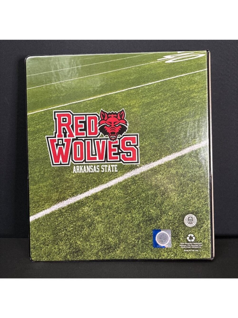 Arkansas State Red Wolves NCAA Division Officially Licensed 3-Ring Binder 1 1/2" - Picture 2 of 10